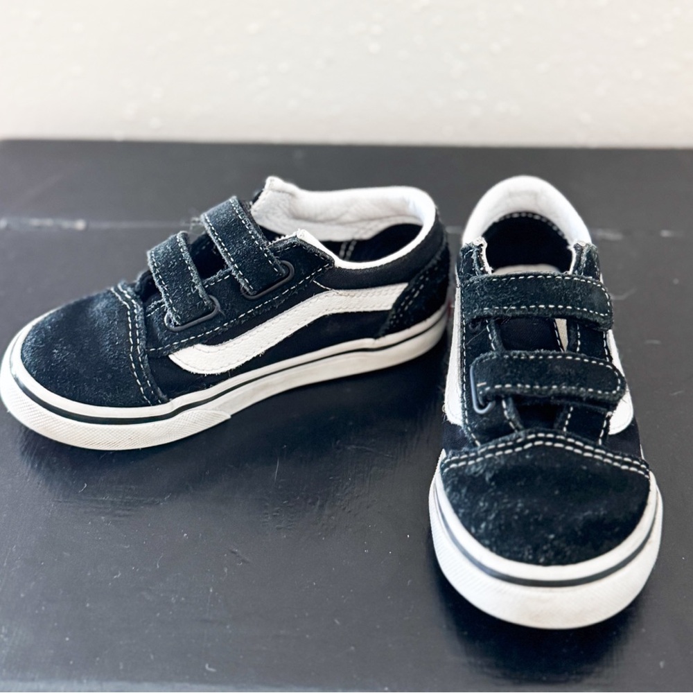 Vans Black and White Toddler Sneakers
